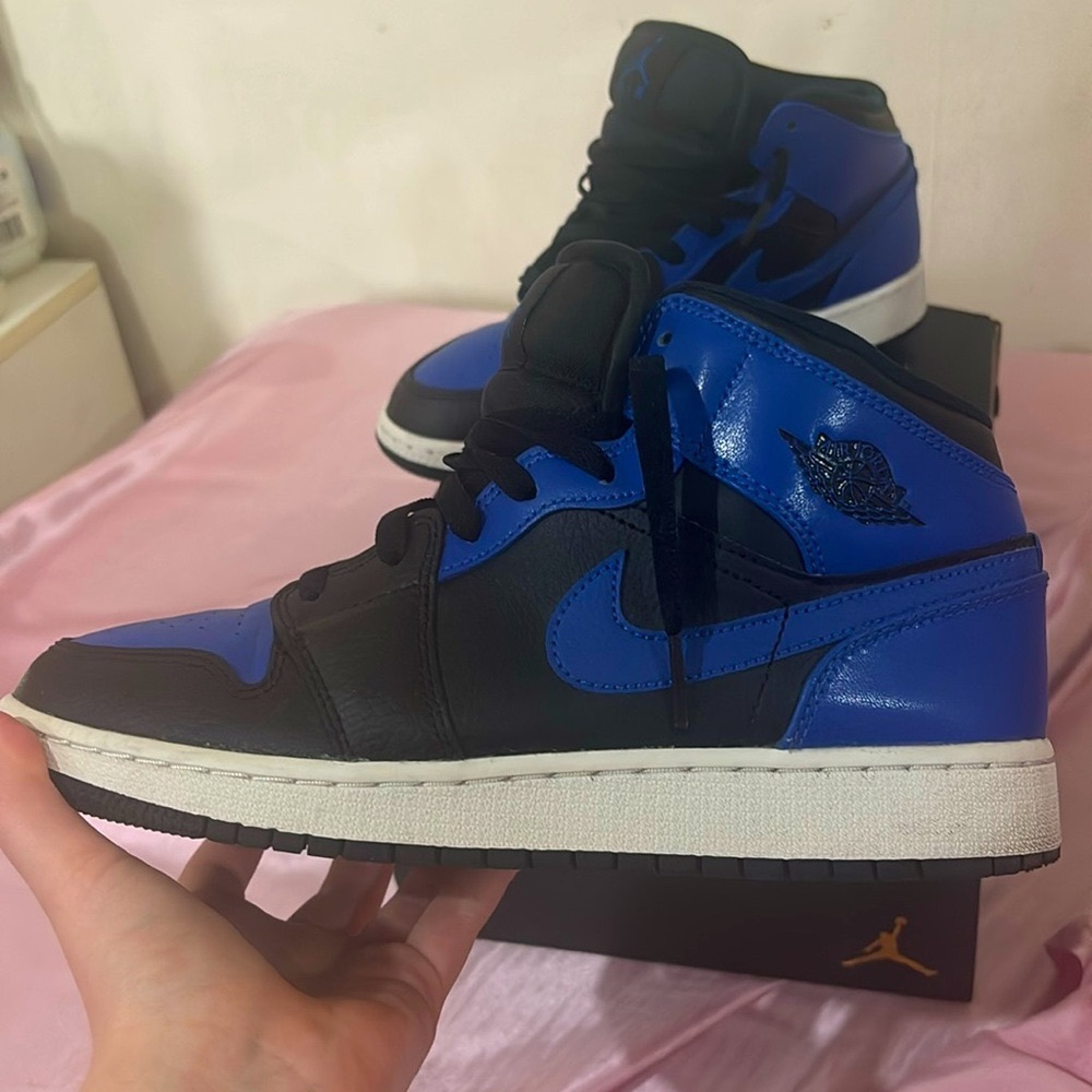 Nike air Jordan’s  size 7y is equivalent to a size 8 or 8 1/2 women